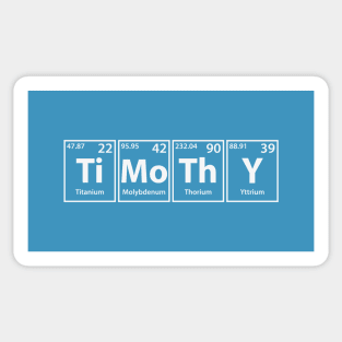 Timothy (Ti-Mo-Th-Y) Periodic Elements Spelling Sticker